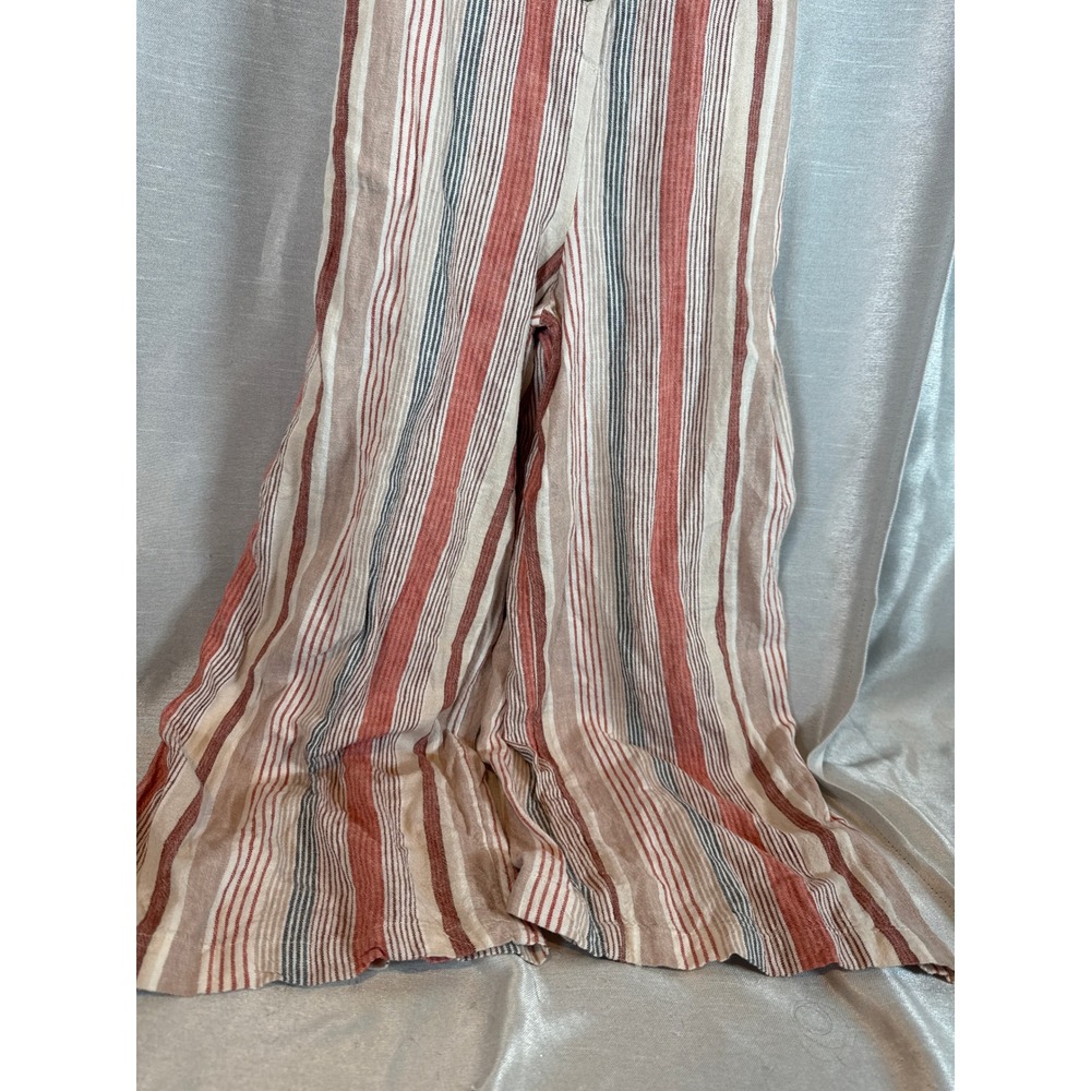 Universal Thread Women's Striped Button Front Wide Leg Jumpsuit Small - Picture 3 of 8